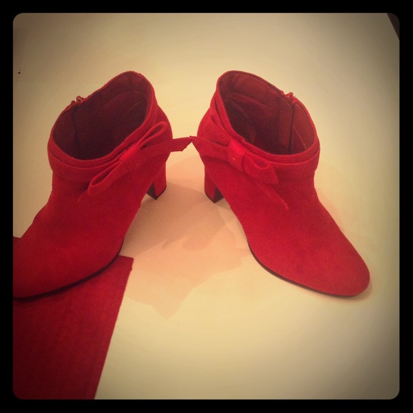 Impo Shoes - Impo M/onessa red Heeled Booties Size 8.5